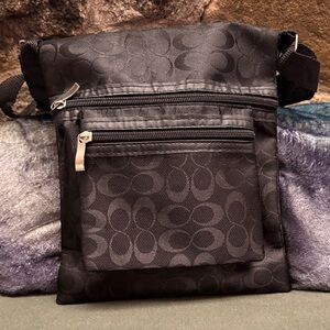 Inspired Black Crossbody Bag